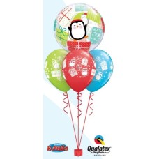 Bukiet 443 Penguins & Presents Qualatex #43438 44778-3
